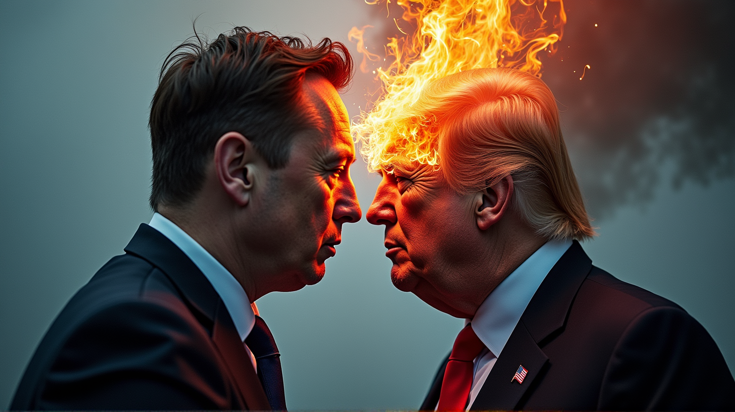 MAGA-alueen koitos: Trump vs. Musk Liittolaiset Jakaantuvat Riidassa
