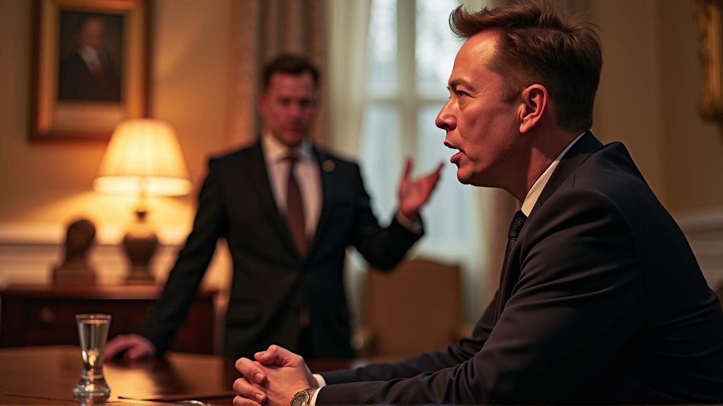 Elon Muskin kiivas hyökkäys Trumpin avustajaa vastaan sytyttää draamaa Valkoisessa talossa