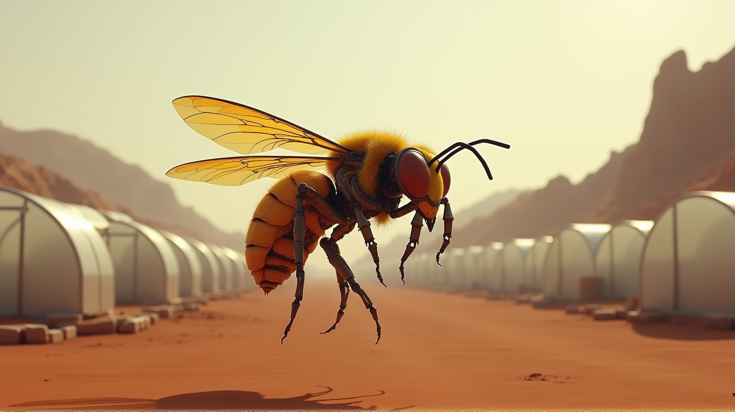 MIT:n Robottimehiläinen: Pölytysten Tulevaisuus Marsissa