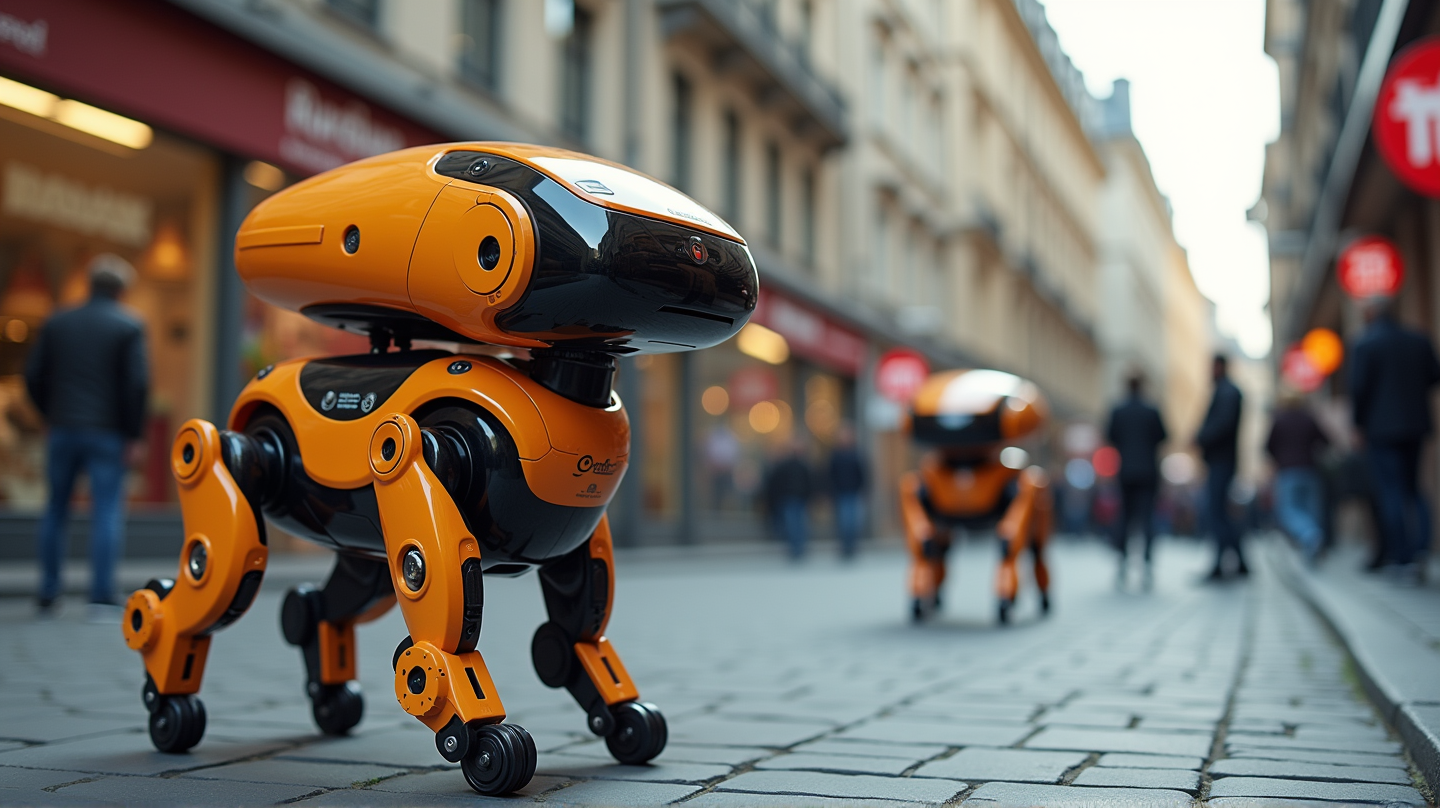 Tulevaisuuden nelijalkaiset kuriirit: AI-robottikoirat valtaavat Zürichin kadut