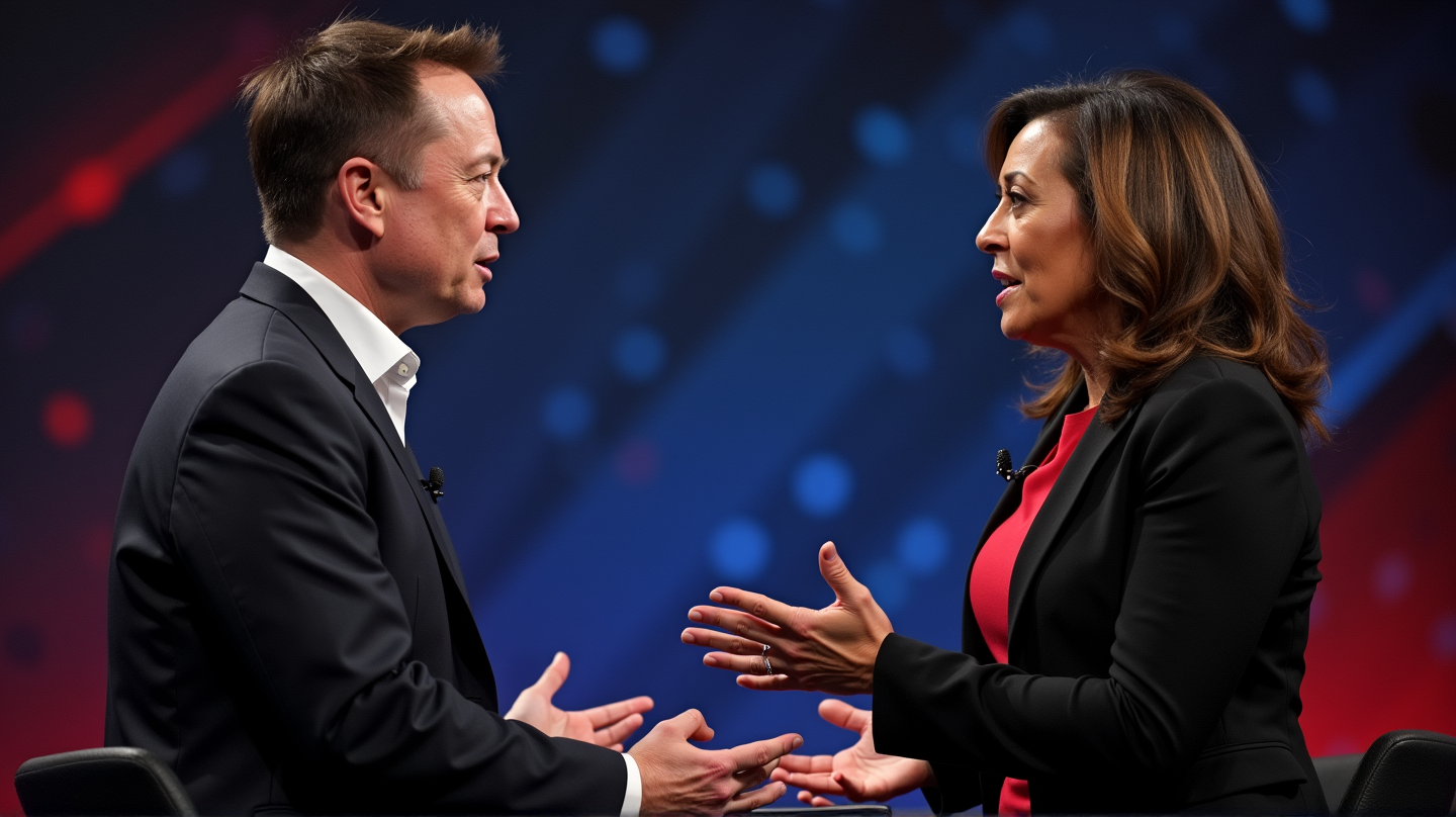 Elon Musk tuo esiin ironian Kamala Harrisin sensuurikannassa