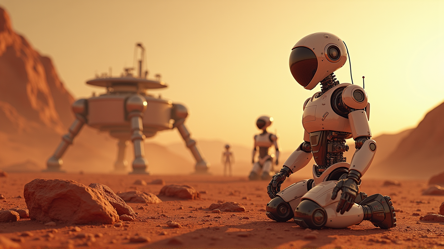 Elon Muskin visio: Marsin ensimmäinen siirtokunta Teslan Optimus-roboteilla