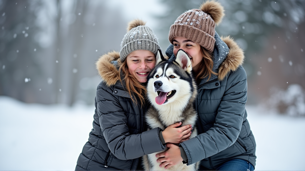 Ihastuttava Uudelleenyhdistyminen: Perhe Syleilee Huskyään Kadottuaan 3 Vuodeksi