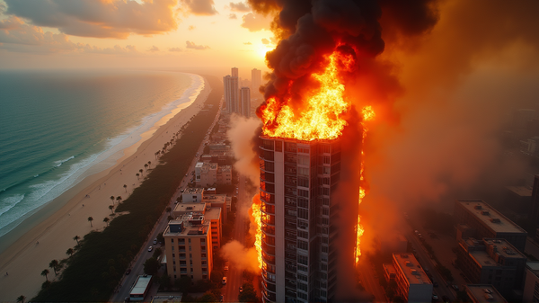 Draamaa Hollywood Beachillä: 3 Sairaalassa Tulipalon Jälkeen